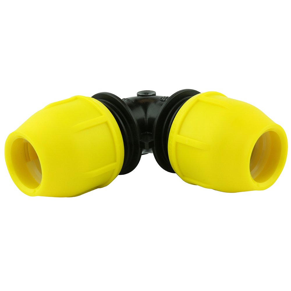 Home-Flex Underground IPS Yellow Poly Gas Pipe 90 Degree Elbow (3/4)