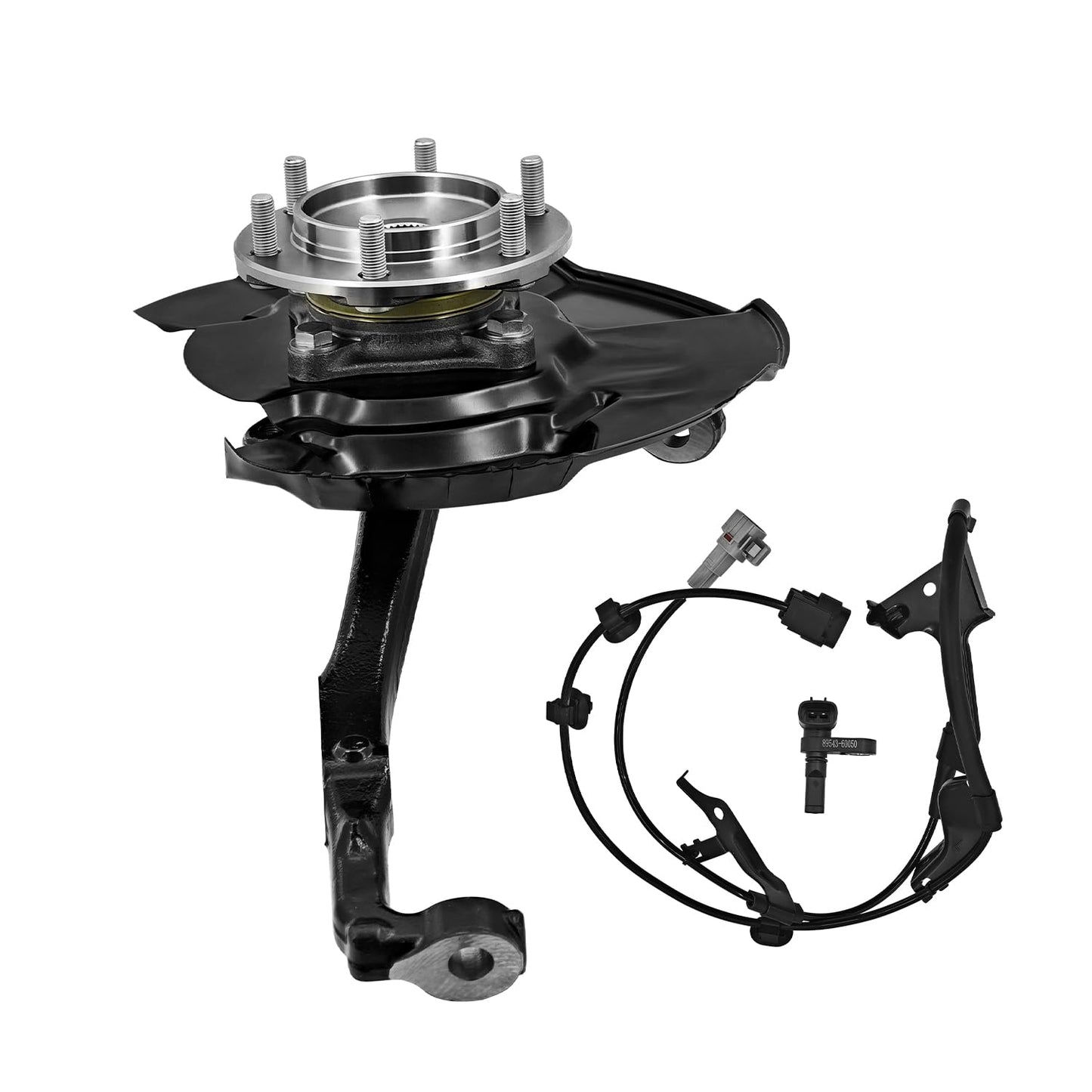 698-149 Front Steering Knuckle Wheel Bearing Hub Assembly Compatible with Toyota Tacoma 2.7L 3.5L 4.0L 4WD 2005-2023 Driver Spindle Knuckle assy w/ABS sensor replace for 43212-04060 43212-04050