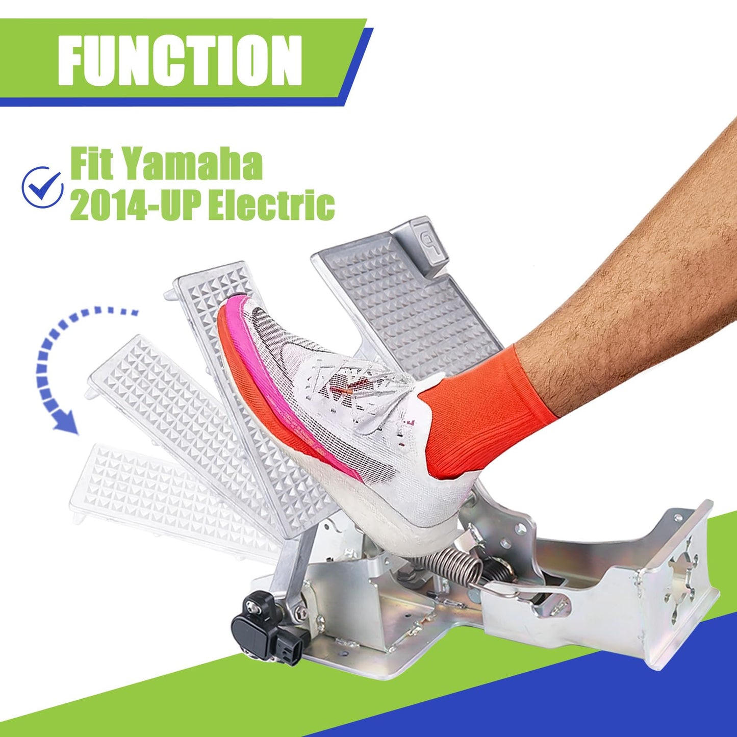 Panglong Golf Cart Electric Brake Pedal Assembly Dual Brake Cable,Suitable for Yamaha 2014-Up Golf Cart,OEM JW9-F7850-30,JW9-F7850-31,JW9-F7850-33-00,JOH-F7850-03-00,JOH-E7850-20-00,TOH-F7850-21-00