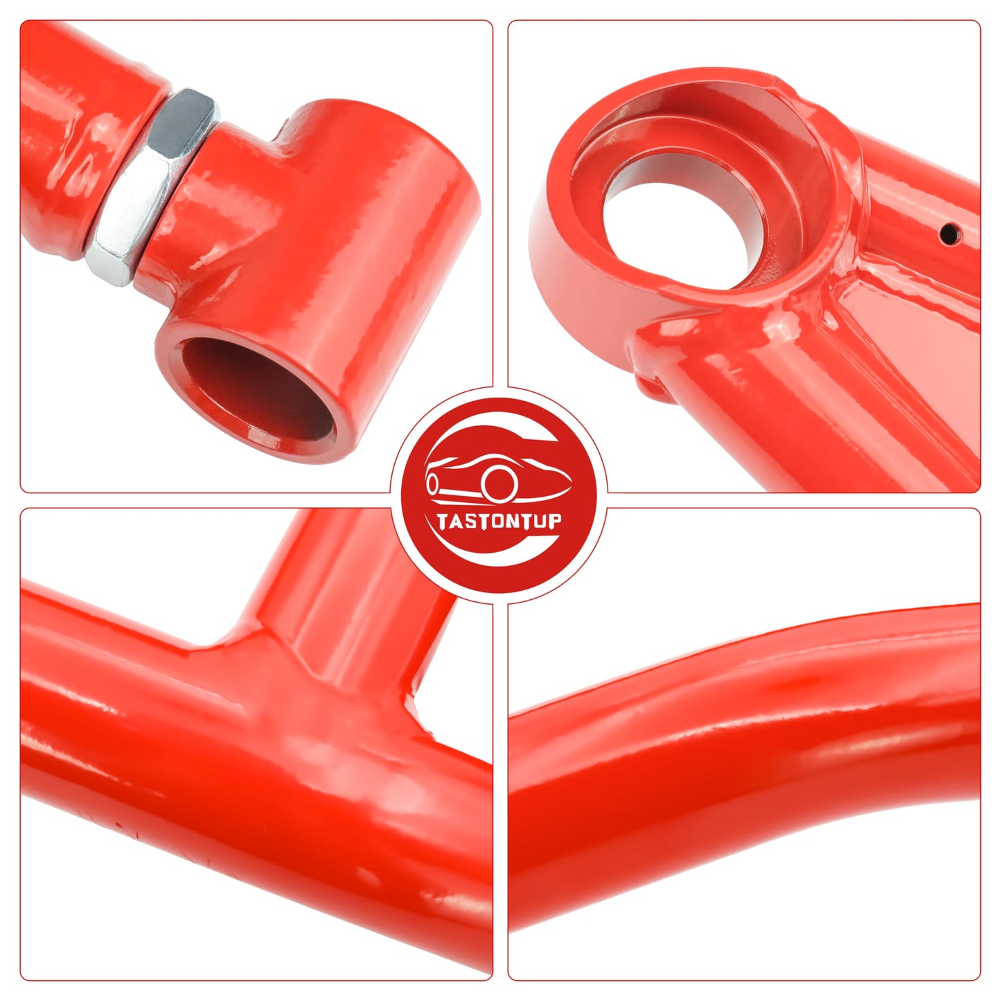 High Clearance Front Upper & Lower A-Arms Kit for 2017+ Can-Am Maverick X3 (64" Body), Red
