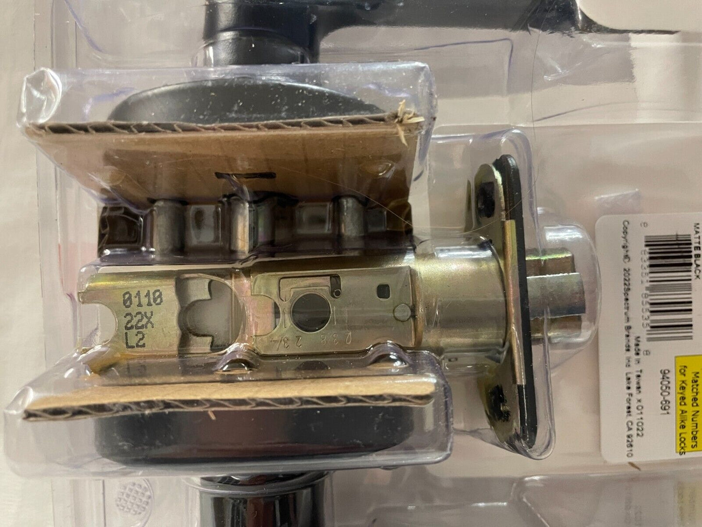 Kwikset 405HBL RDT 514 SMT CP K6 Matte Black Microban Keyed Entry