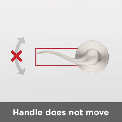 Kwikset Tustin Dummy Door Handle, Single Sided Lever for Closets, French Double Doors, and Pantry, Satin Nickel Non-Turning Left Handed Interior Push/Pull Lever,