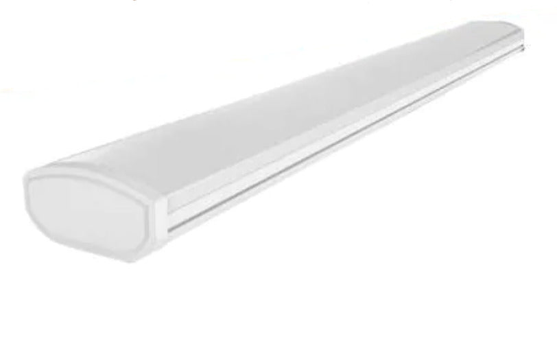 LED White Wraparound Ceiling Light  Low Profile 4 Ft. 3600 Lumens  Direct Wire 4000K Bright White