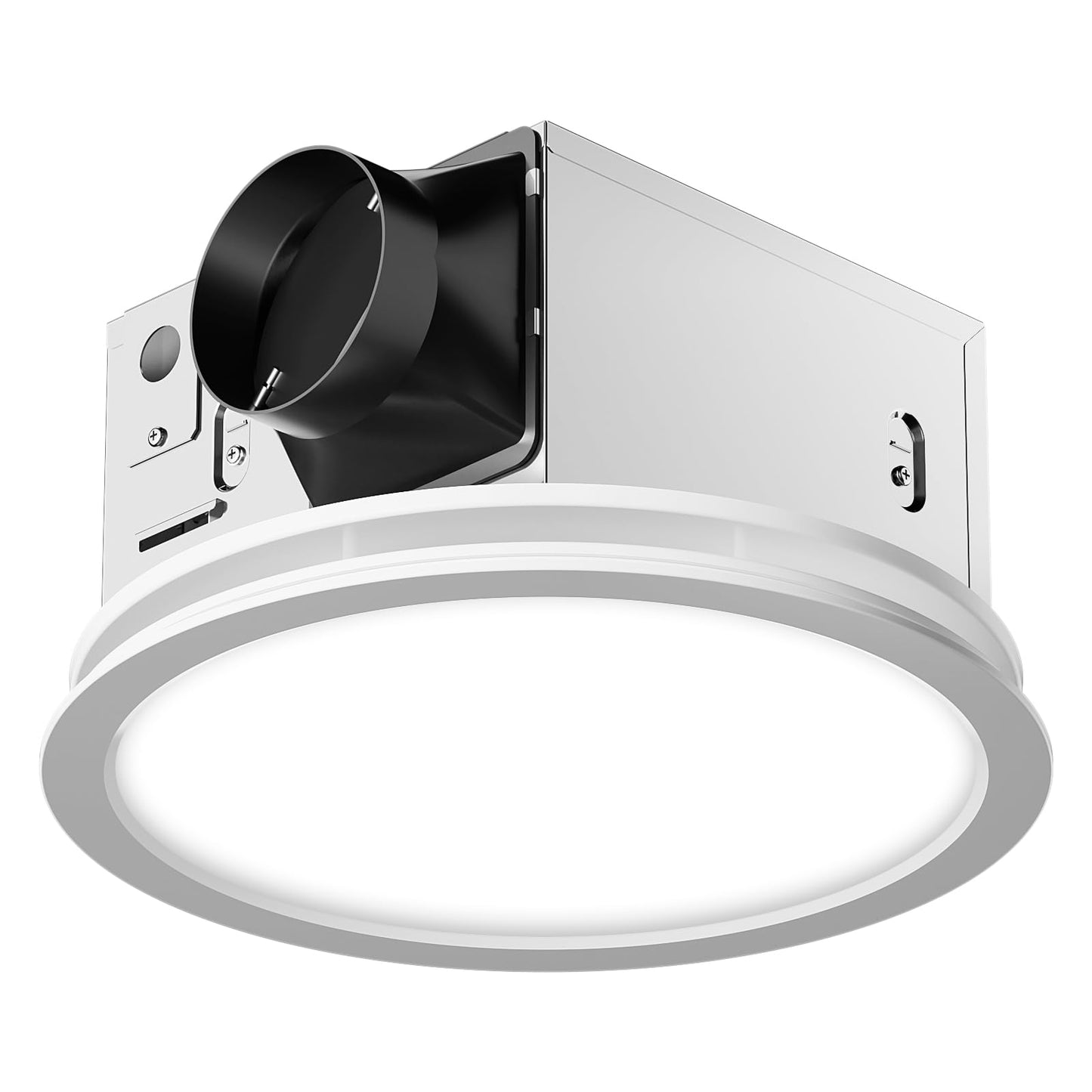 Fitop Bathroom Exhaust Fan with Light,130 CFM 47W Ceiling Mount Shower Ventilation Exhaust Fan, 1.5Sones Bathroom Vent Fan with Light, Fan 1100LM LED Light 3000K/4000K/5000K