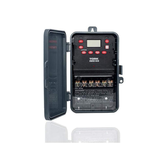 EWZ Series Multipurpose Control Astronomic 7 Day Time Switch, 120-277 VAC Input Supply, 1 Channel, DPST Output Dry Contact