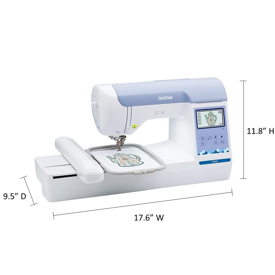 Brother PE900 Embroidery Machine with WLAN, White