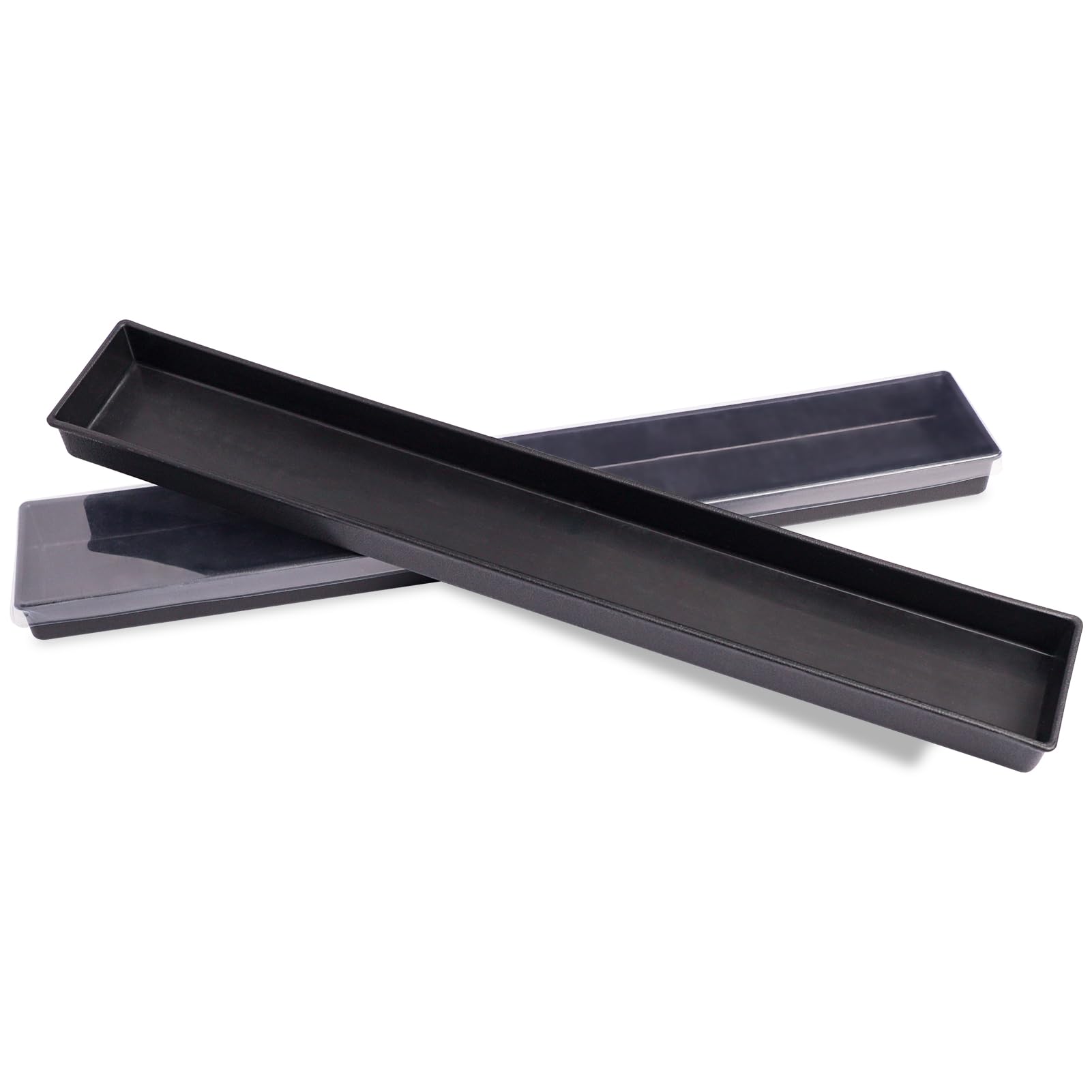 GUSTARIA American Mahjong Tiles Trays(Tiles not Included),2Pcs/Set,Plastic Trays with Lids,Mahjong Storage Box,Mahjong Accessories