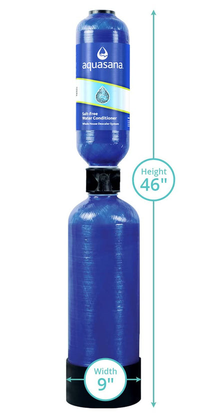 Aquasana Whole House Salt-Free Softener Alternative Replacement Tank| 600,000 Gallons | Descaler Tackles Sediment & Scale to Protect Pipes & Appliances | No Salt or Drain Line Required | EQ-AST-WH-R