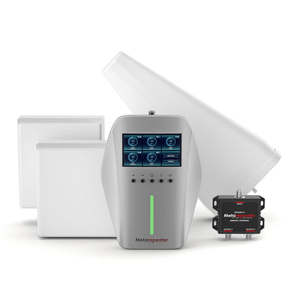 Cell Phone Booster for Multiroom, Cover 10,000 sq. ft. with 2 Indoor Antennas Cell Phone Signal Booster with LCD Display 5G Compatible for All Canadian Carriers, ISED Approved