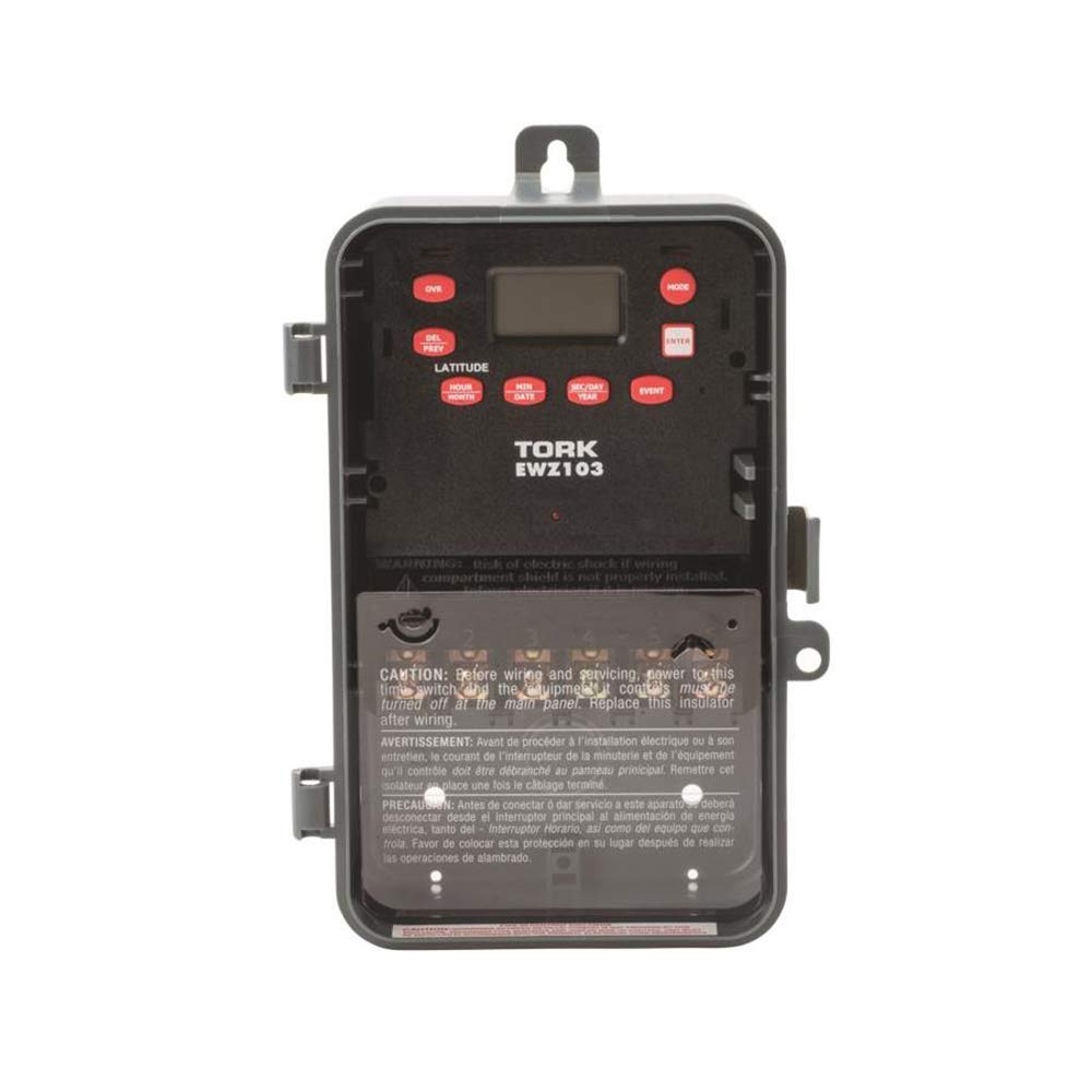 EWZ Series Multipurpose Control Astronomic 7 Day Time Switch, 120-277 VAC Input Supply, 1 Channel, DPST Output Dry Contact