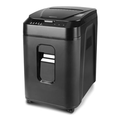 Amazon Basics 150 Sheet Autofeed Micro Cut Paper Credit Card Shredder for Security, Black