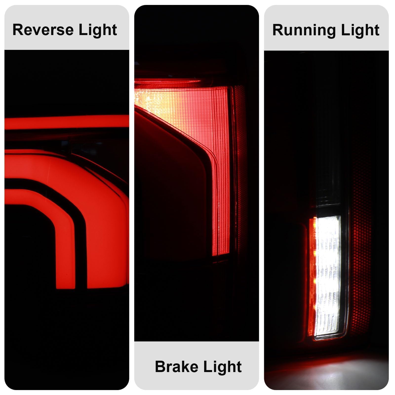 LED Tail lights W/Blind Spot Assembly Compatible with 2024 2025 Ford F150 King Ranch/Lariat/Limited/Platinum W/O Onboard Scales OE Style Rear Light Taillights Replacement for FO2819161 RL3Z13404B