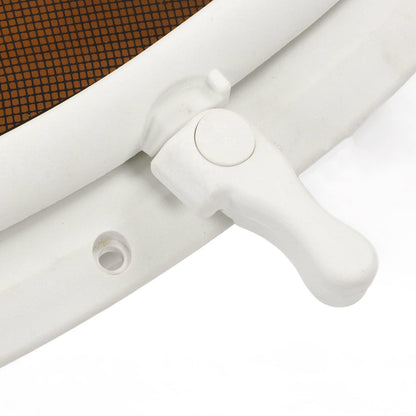 Marine Hatch Porthole Window, Oval Opening Portlight Window Anti Sturdy 470x210mm with Screen for Yacht