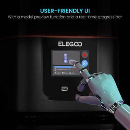 ELEGOO Mars 4 MSLA 3D Printer with 7" 9K Monochrome LCD, UV Resin Photocuring Printer, Multiple Print Modes, Printing Size of 6.04 x 3.06 x 6.89 inches