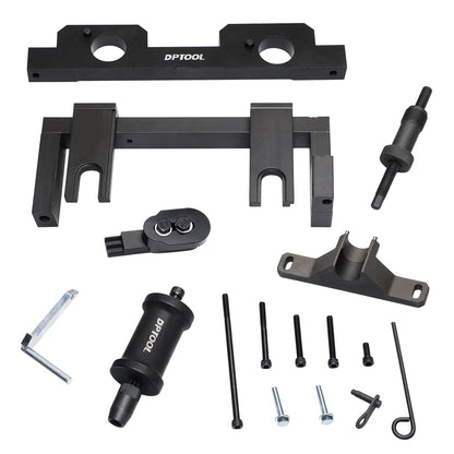 DPTOOL Camshaft Timing Flywheel Holder Tool Fuel Injector Remover Kit Compatible with BMW N20 N26 Engine