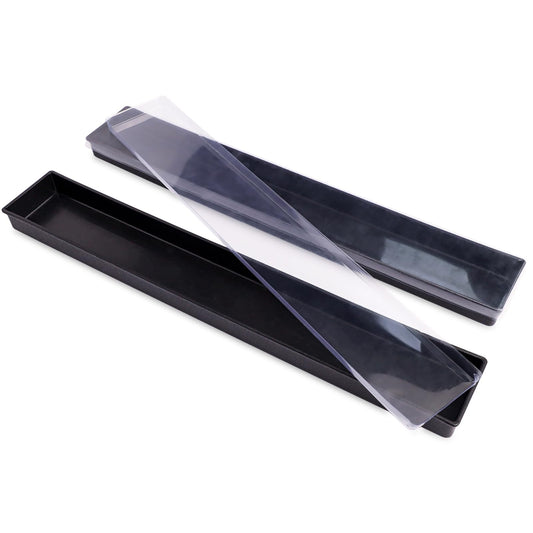 GUSTARIA American Mahjong Tiles Trays(Tiles not Included),2Pcs/Set,Plastic Trays with Lids,Mahjong Storage Box,Mahjong Accessories