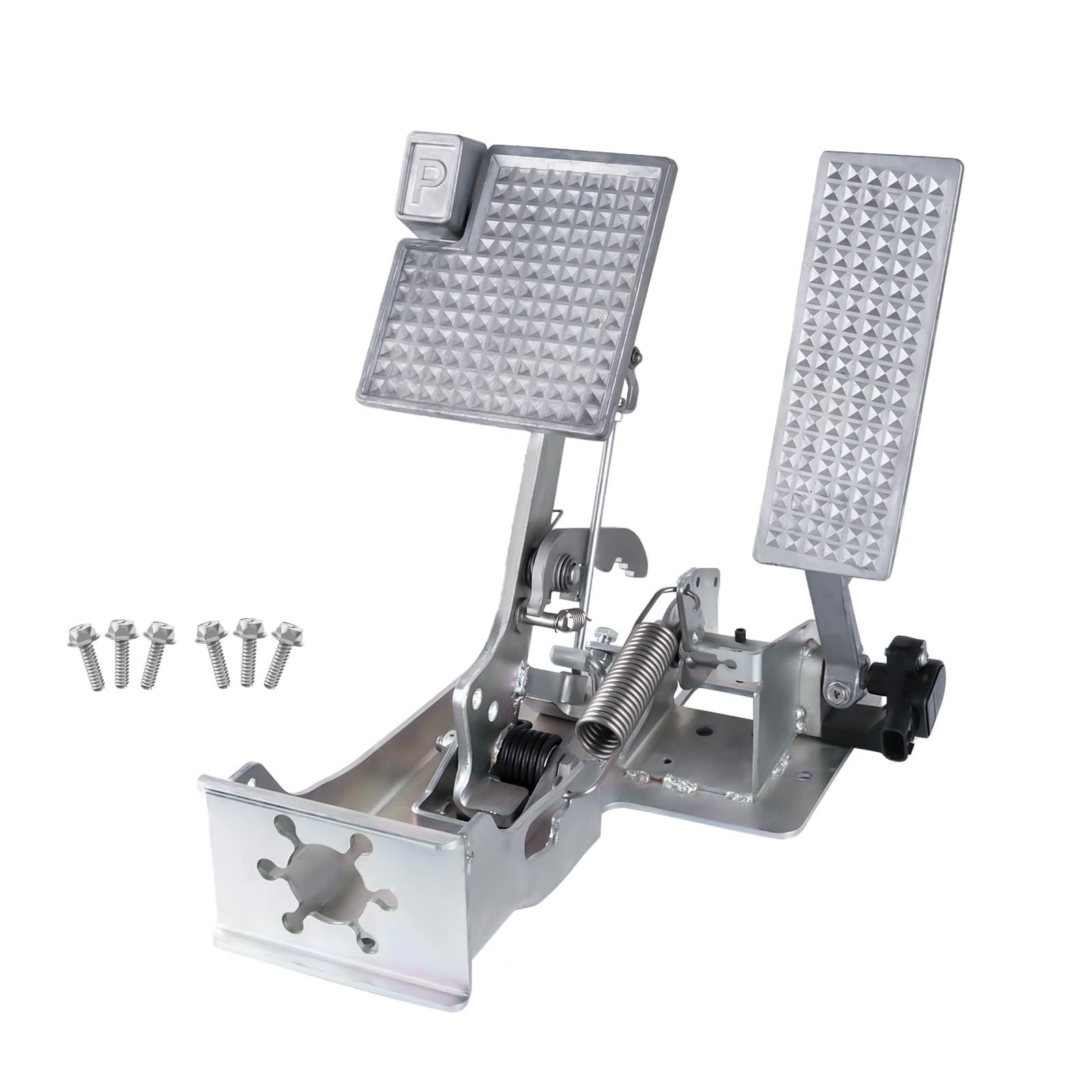 Panglong Golf Cart Electric Brake Pedal Assembly Dual Brake Cable,Suitable for Yamaha 2014-Up Golf Cart,OEM JW9-F7850-30,JW9-F7850-31,JW9-F7850-33-00,JOH-F7850-03-00,JOH-E7850-20-00,TOH-F7850-21-00