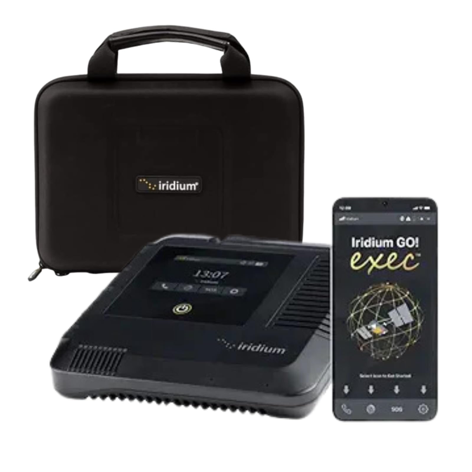 Iridium GO! Exec Satellite WiFi Hotspot - Voice, Messaging, Data | Portable | Secure Global Connectivity | Carry Case Included