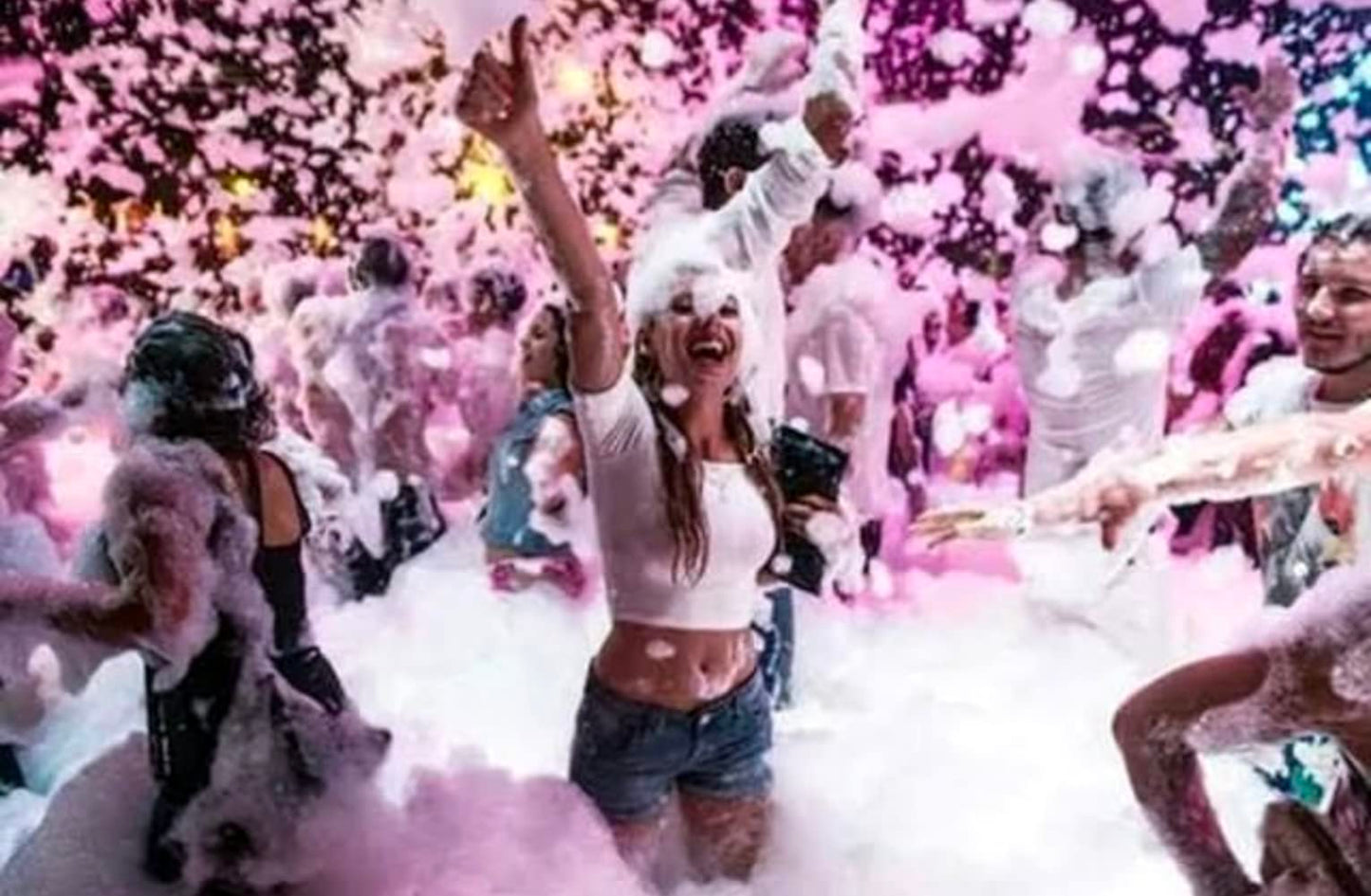 LANGXUN 2025 Upgrade Foam Machine for Party, 1200W High Power Foam Cannon Bubble Machine, Outdoor Summer Pool Party Water Toys for Adults & Kids, Birthdays Celebrations and Backyard Events