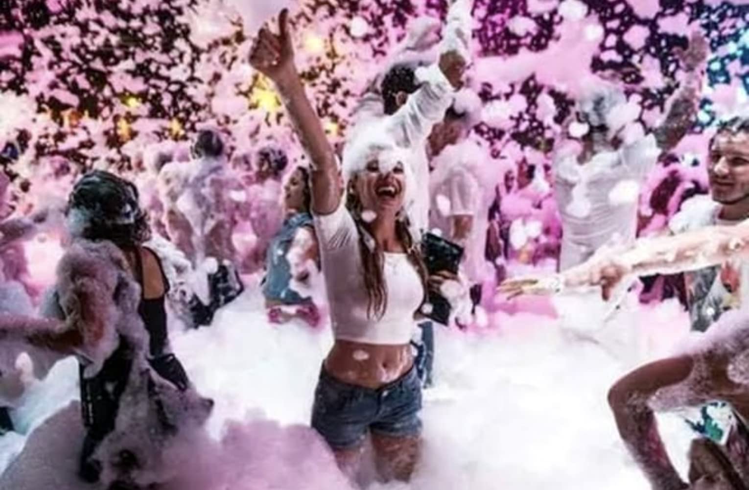 LANGXUN 2025 Upgrade Foam Machine for Party, 1200W High Power Foam Cannon Bubble Machine, Outdoor Summer Pool Party Water Toys for Adults & Kids, Birthdays Celebrations and Backyard Events