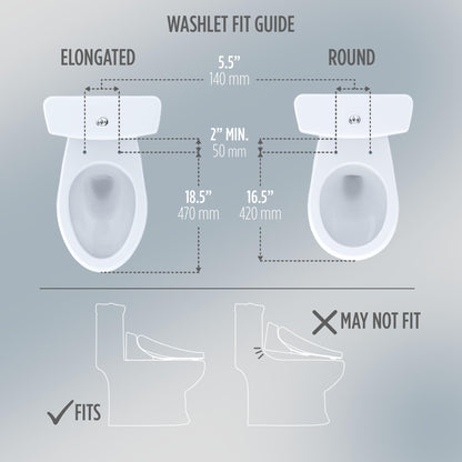 TOTO® WASHLET® KS6 Electronic Bidet Toilet Seat with Instantaneous Water Heating, PREMIST and EWATER+ Wand Cleaning, Elongated, Cotton White - SW3946#01