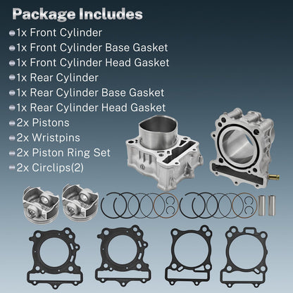 Yainetan 11210-20F01-0F0 Front Rear Cylinder Piston Gasket Kit Compatible With Suzuki SV650 SV650A SV650S SV650SA V-Strom 650 11220-20F20-0F0