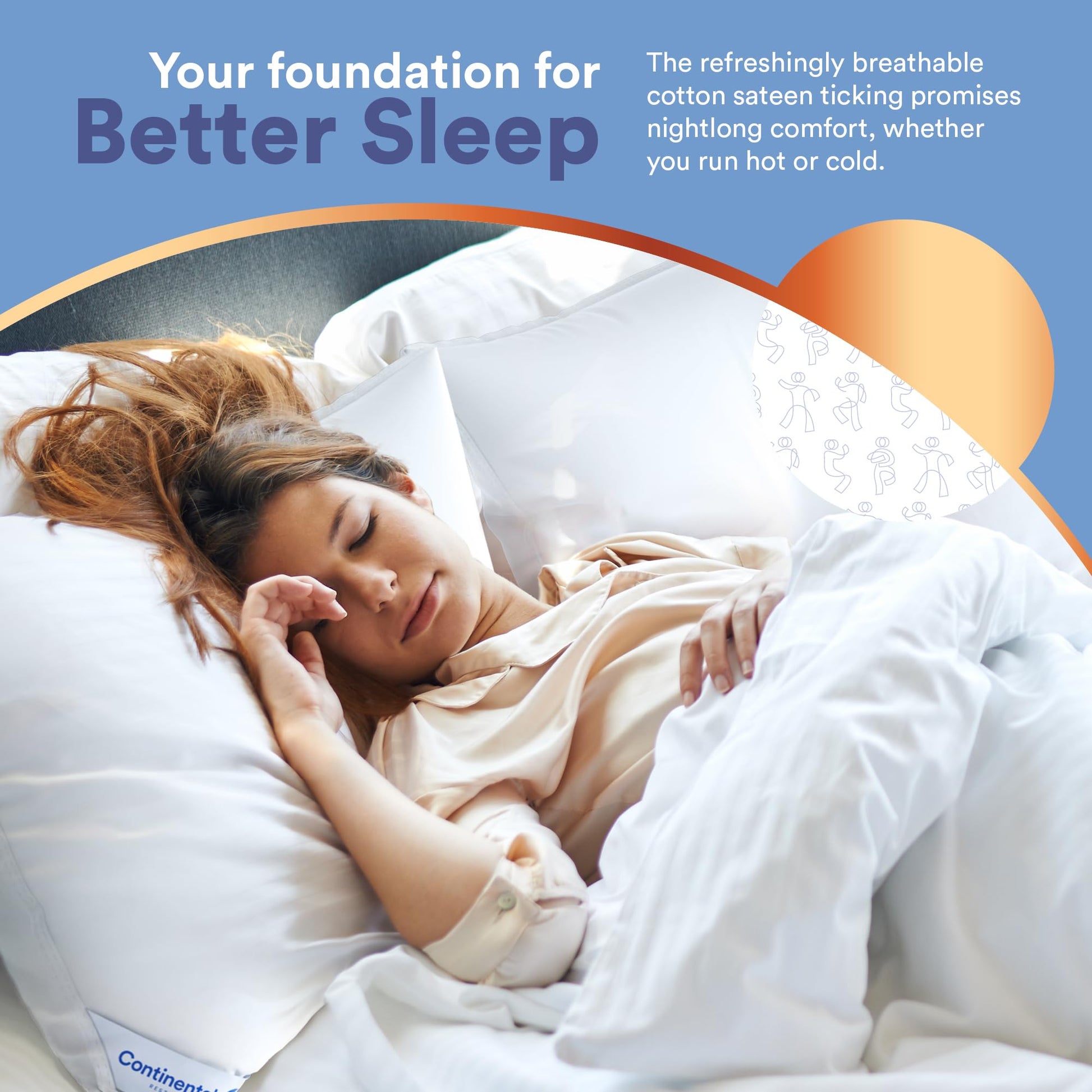 Continental Bedding 100% Siberian Goose Down Pillow 800 Fill Power, Firm, King, White