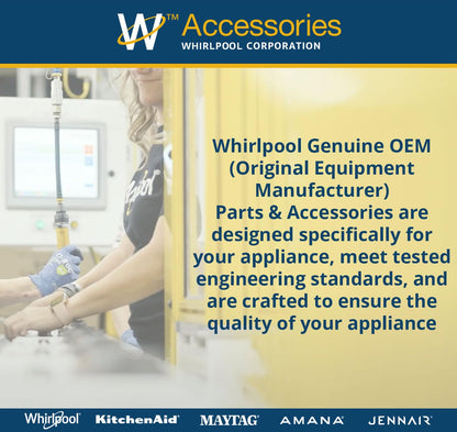 Whirlpool W10782873 SxS Refrigerator Handle Kit,Chrome