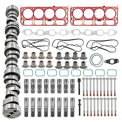 Raodelupe LT 6.2L GEN-5 AFM Engine Rebuild Kit W/12629512 Camshaft 8*AFM Lifters 8*LS7 Style Lifters Head Gasket Kit Bolts Compatible with Chevy 6.2L LT Gen5 L86 L87 2014-2020