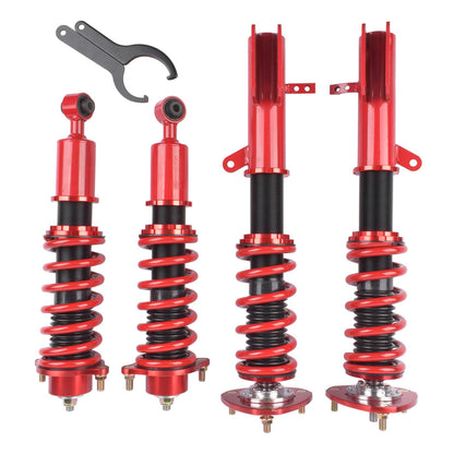 GELUOXI Height Adjustable Coilover Suspension Shock Absorber Lowering Kit Replacement for 2008-2017 Jeep Compass MK Dodge Caliber Coilovers Springs Struts
