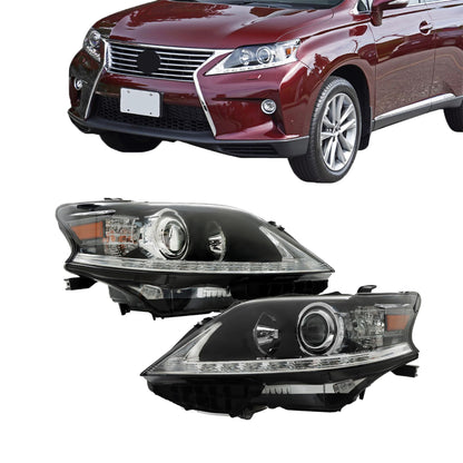 WFLNHB Headlights Assembly Replacement for 2013-2015 Lexus RX350 RX450h Headlights with DRL Set Driver ï¼† Passenger Side