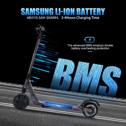 E-TWOW GT SE Electric Scooter, 31 Mile Range, 25 MPH Max Speed, 275lbs Max Load, Adjustable Handlebar Height, Lightweight(29lbs) and Foldable, Great for Commuting, UL Certified