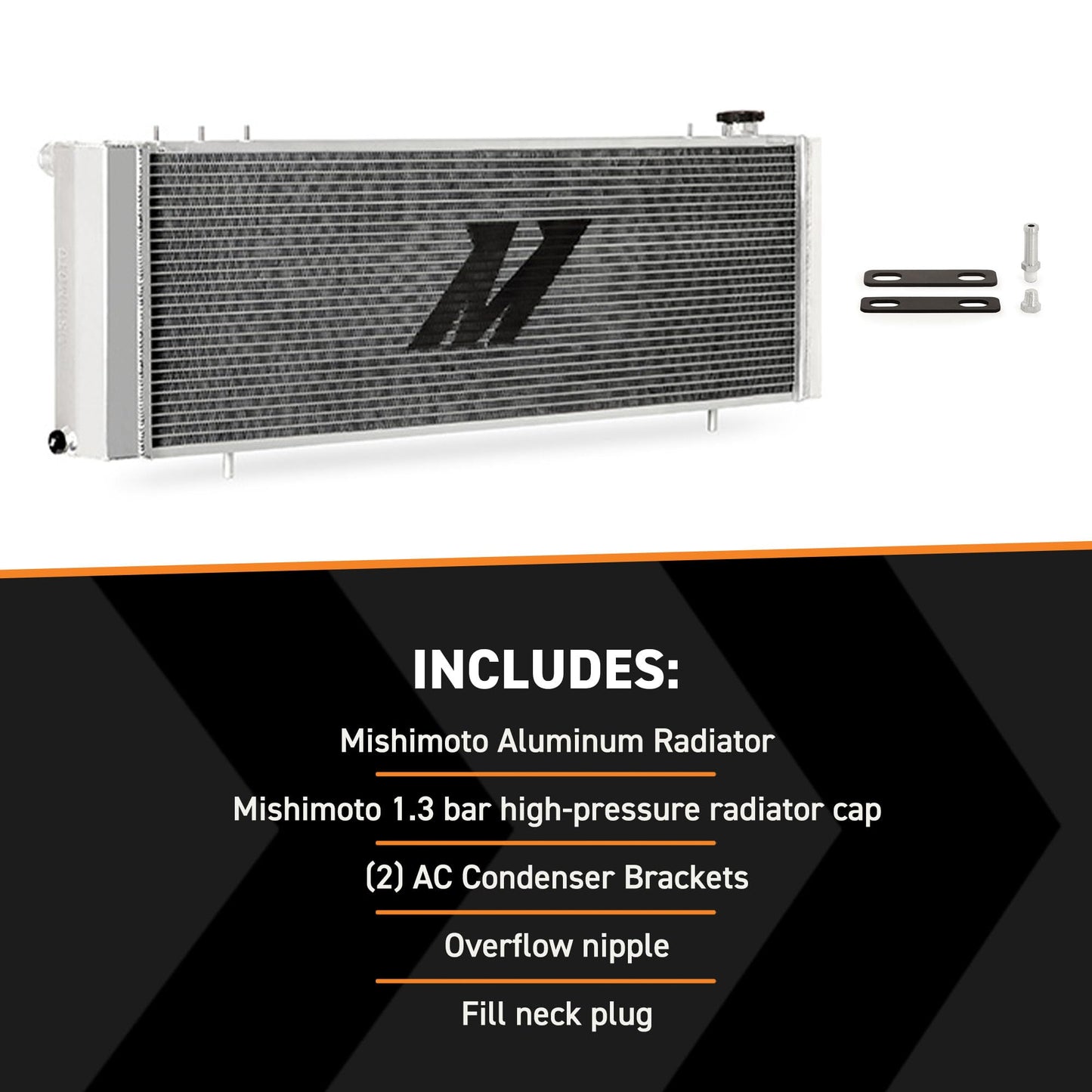 Mishimoto MMRAD-XJ-89 Performance Aluminum Radiator, Compatible with Jeep Grand Cherokee XJ, 1989-2001