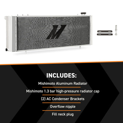 Mishimoto MMRAD-XJ-89 Performance Aluminum Radiator, Compatible with Jeep Grand Cherokee XJ, 1989-2001