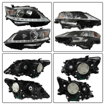 WFLNHB Headlights Assembly Replacement for 2013-2015 Lexus RX350 RX450h Headlights with DRL Set Driver ï¼† Passenger Side