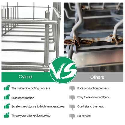 Upgraded W10728159 OEM Dishwasher Lower Rack Fit for Kitchenaid Dishwasher Rack, W10525646 W10780925 Dishwasher Rack Lower Intended for Maytag Dishwasher Parts Deep 22in Wide 20.5in 3-Year Service