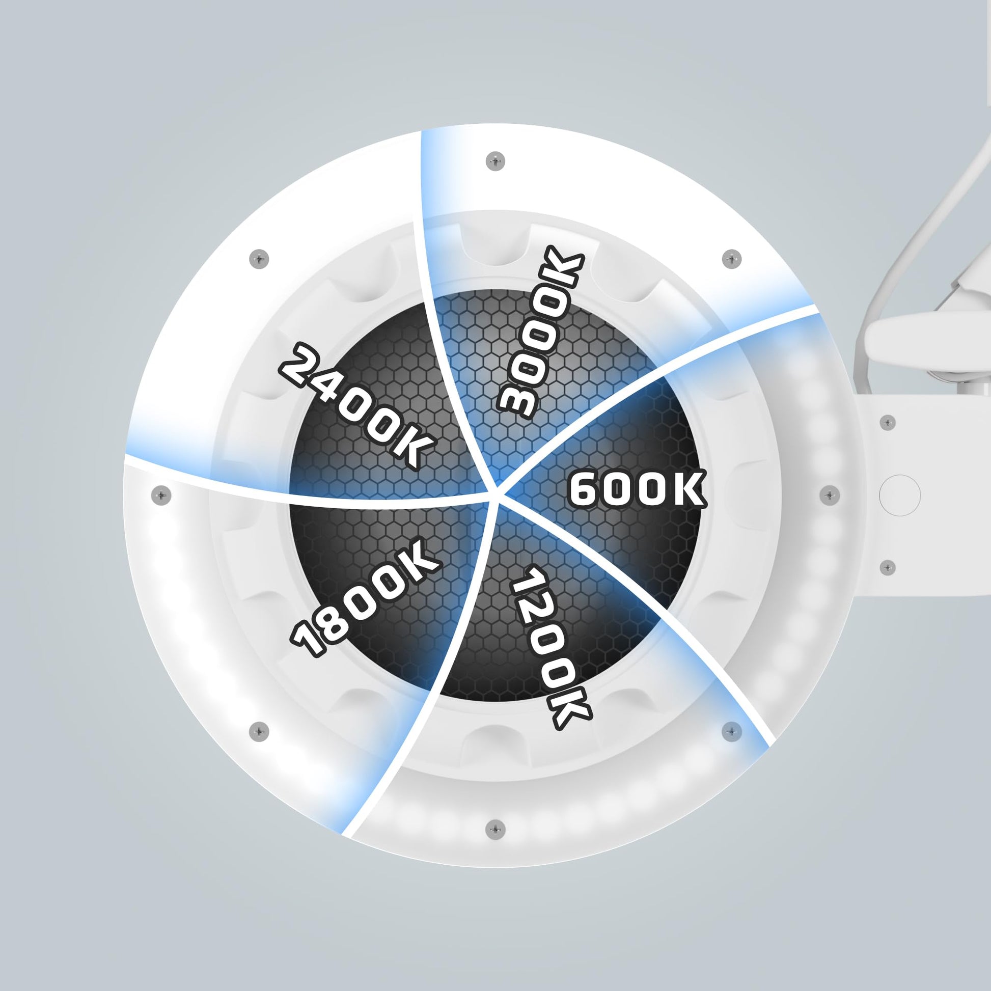 Gelpal 80W Industrial Nail Dust Collector, Adjustable 5000Pa Suction&3000lm Light,Comes With Two Replacement Filter And Universal Table Mount clamp, Low Noise Vacuum Fan for Polishing &Salon. (3000PA)