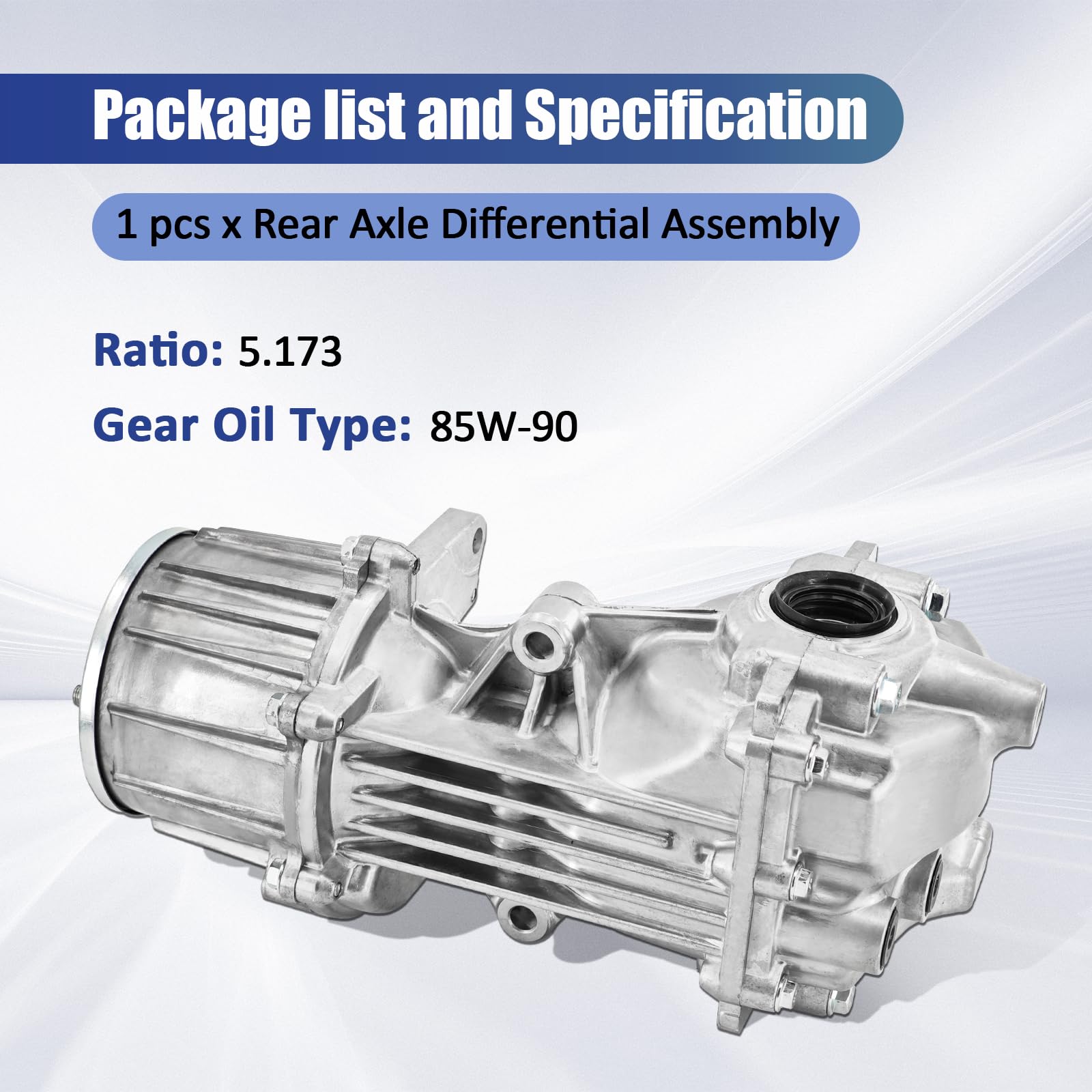 38300-4BF0A Rear Differential Assembly Fits for Nissan Rogue AWD 2014-2020 / Rogue Sport AWD 2017-2021, Fits for Nissan Murano AWD 2015-2021 5.173 Ratio Replace# 383004BF0A 24027-7FV0A
