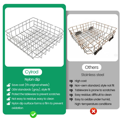 Upgraded W10728159 OEM Dishwasher Lower Rack Fit for Kitchenaid Dishwasher Rack, W10525646 W10780925 Dishwasher Rack Lower Intended for Maytag Dishwasher Parts Deep 22in Wide 20.5in 3-Year Service