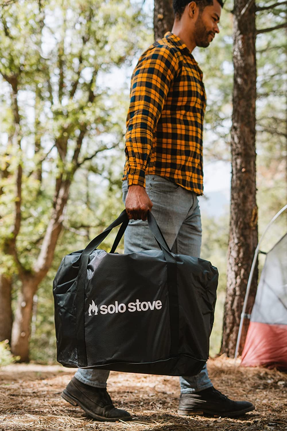 Solo Stove Bonfire 19.5" Smokeless Fire Pit with Removable Ash Pan | Portable Outdoor Fire Pit | Stainless Steel - Wood Burning Lightweight Fireplace | Ideal for 4-6 People, 20 lbs