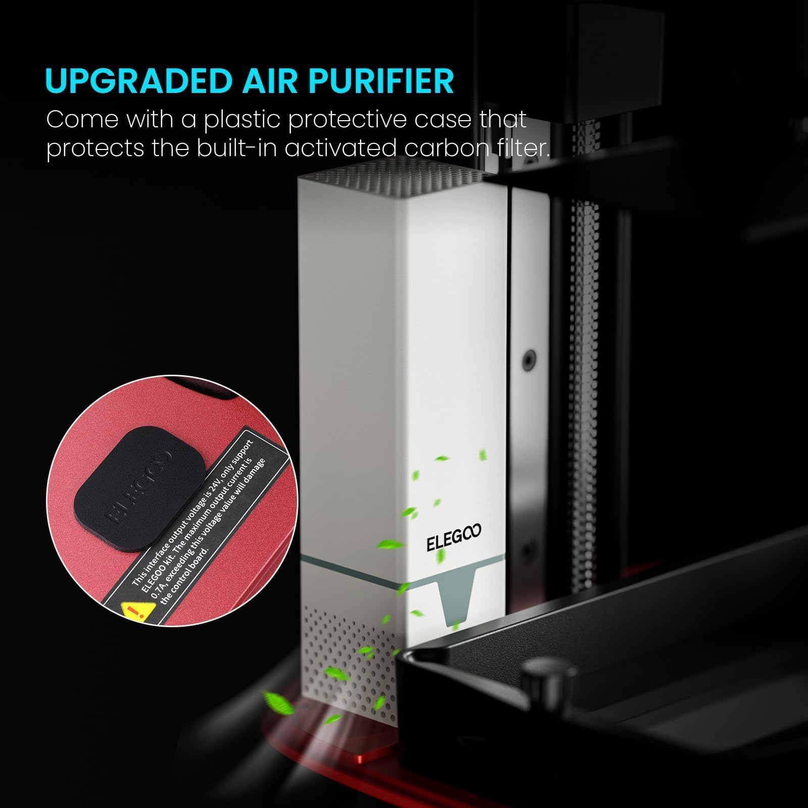 ELEGOO Mars 4 MSLA 3D Printer with 7" 9K Monochrome LCD, UV Resin Photocuring Printer, Multiple Print Modes, Printing Size of 6.04 x 3.06 x 6.89 inches