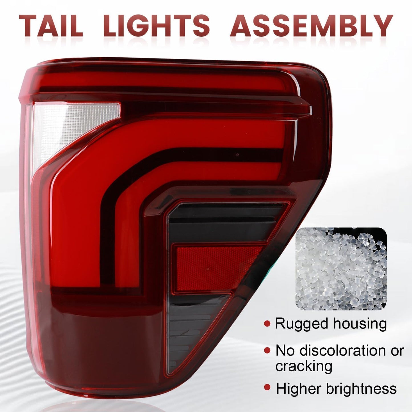 LED Tail lights W/Blind Spot Assembly Compatible with 2024 2025 Ford F150 King Ranch/Lariat/Limited/Platinum W/O Onboard Scales OE Style Rear Light Taillights Replacement for FO2819161 RL3Z13404B