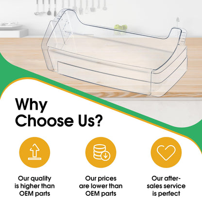 2025 Upgraded WR71X38318 Refrigerator Door Shelf Bin for GE, Replacement Part WR71X24428 4975917 AP7175677 PS16619590 EAP16619590