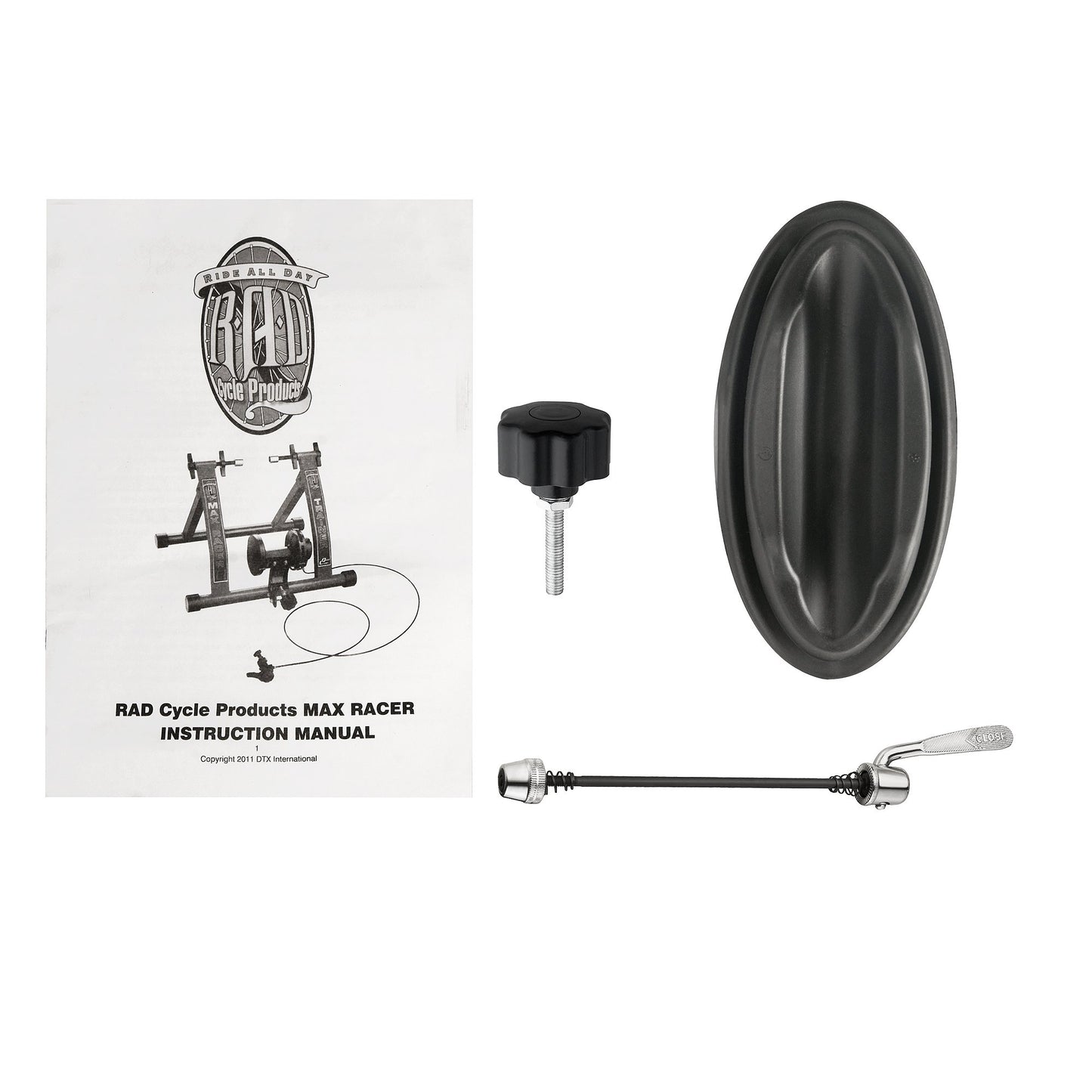 RAD Cycle Products Max Racer 7 Levels of with Smooth Magnetic Resistance Bicycle Trainer Allows You to Work Out with Your Bike