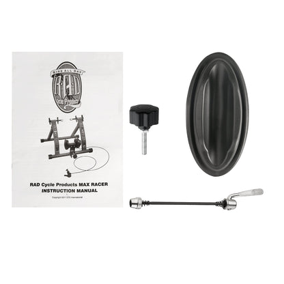 RAD Cycle Products Max Racer 7 Levels of with Smooth Magnetic Resistance Bicycle Trainer Allows You to Work Out with Your Bike