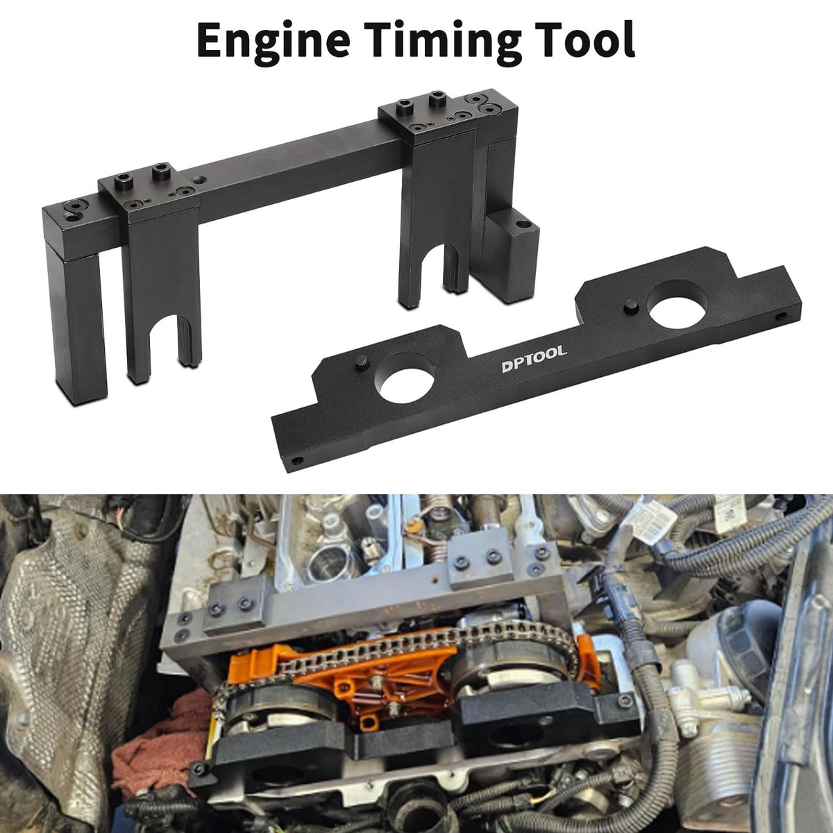 DPTOOL Camshaft Timing Flywheel Holder Tool Fuel Injector Remover Kit Compatible with BMW N20 N26 Engine