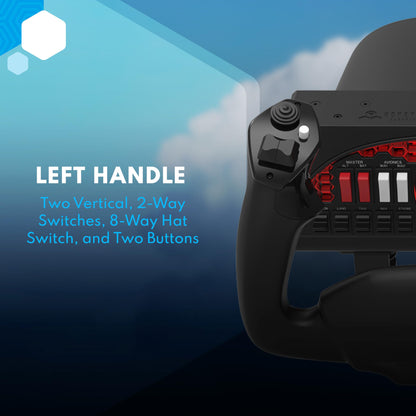 Honeycomb Alpha Flight Controls Yoke & Switch Panel