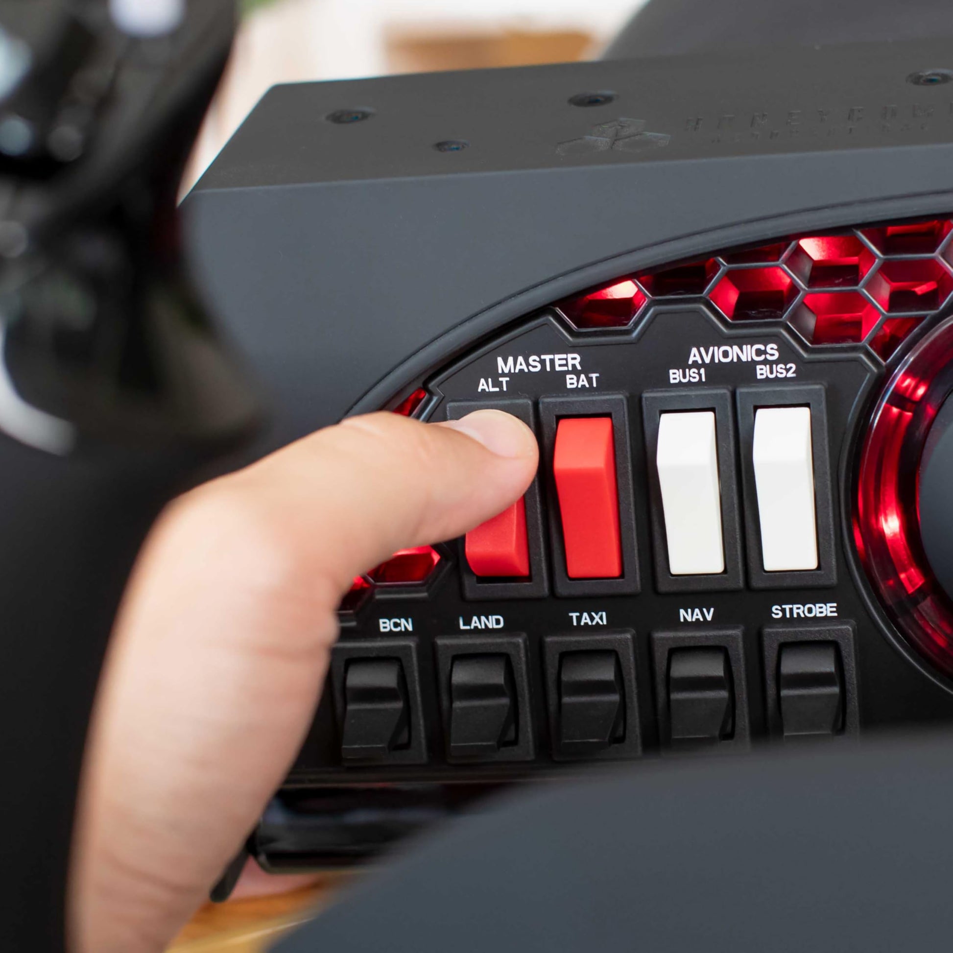 Honeycomb Alpha Flight Controls Yoke & Switch Panel