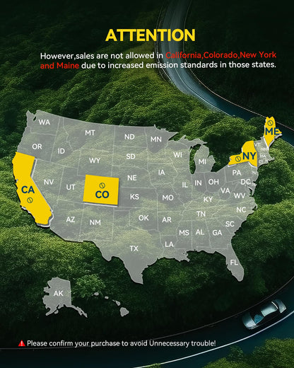 PHILTOP Catalytic Converter Kit Direct-Fit Replacement For 2014-2018 Silverado/Sierra 1500 4.3L/ 5.3L, 2015-2019 Tahoe/Suburban/Yukon/Yukon XL 5.3L OE Replace 50497, 645159, 50563 (EPA Compliant)