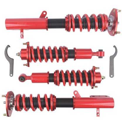 GELUOXI Height Adjustable Coilover Suspension Shock Absorber Lowering Kit Replacement for 2008-2017 Jeep Compass MK Dodge Caliber Coilovers Springs Struts